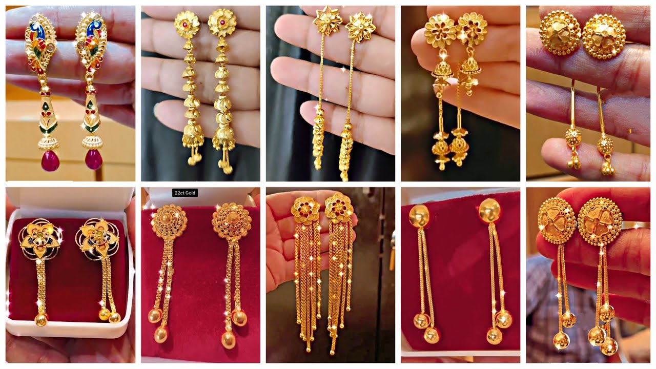Sui Dhaga Gold Earrings - 12 Latest Sui Dhaga Gold Earrings Designs @ Rs  3262